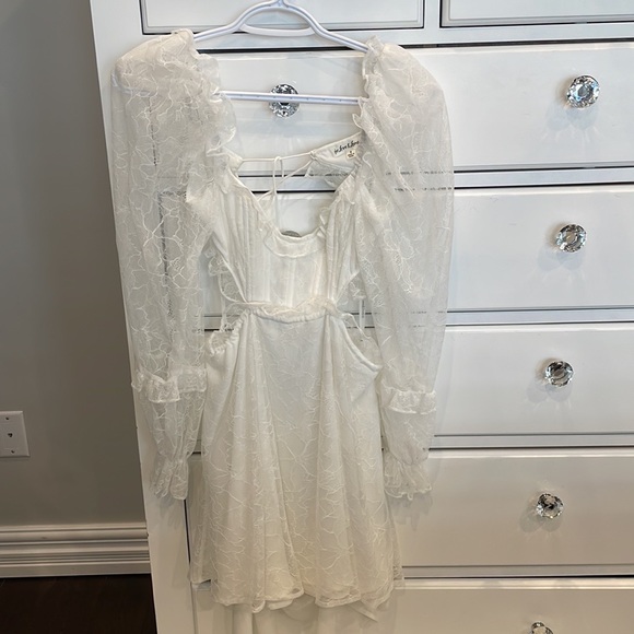 For Love & Lemons X REVOLVE Cutout Mini Dress in White - Picture 4 of 5